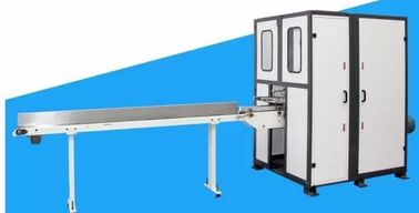 Mesin Pemotong Kertas Jaringan Komputer Servo Jaringan Kontrol Tissue Log Saw Cutter PLC