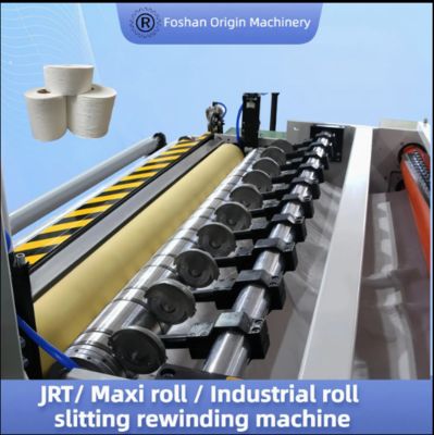 Jalur Penggulungan Ulang Gulungan Industri JRT dengan Pemotong On Line untuk Produk Tisu Lembut dan Menyerap