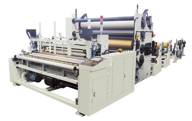Mesin Lipat Jaringan 15KW, Toilet Roll Sistem Lem Laminasi Dapur Besar Handuk Mesin Rewinding