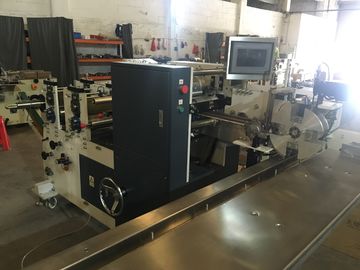 Single Line Pocket Tissue Hankerchief Machine Dengan Loading Pneumatic Unwinding