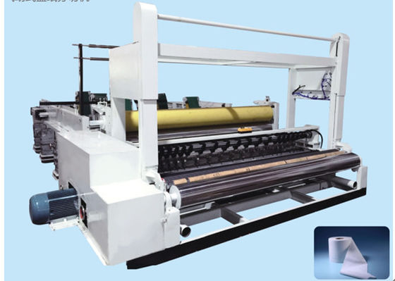 Big Jumbo Roll Paper Slitting Machine Mengemudi Motor 200m / Min