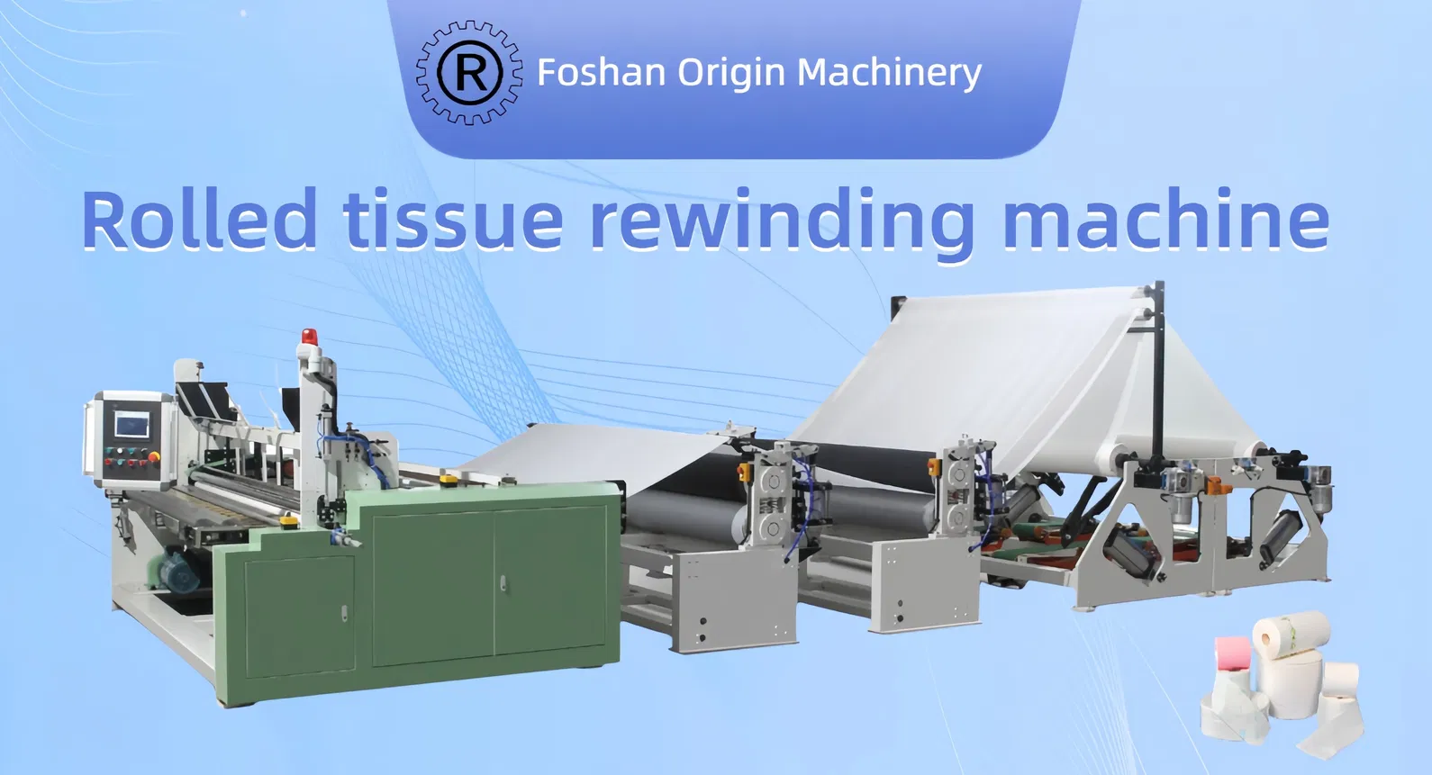 Mesin Produksi Otomatis Gulungan Toilet / Handuk Dapur Jrt Maxi Rewinding Machinery 0