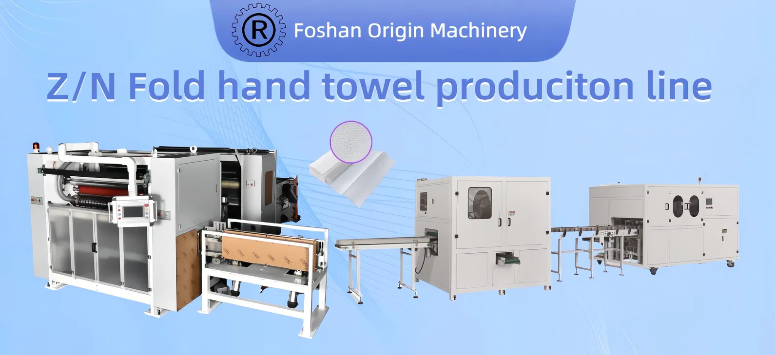 Z/N Mesin Hand Towel Lipat dengan lem Laminasi Dapur Hand Towel Rewinder 0