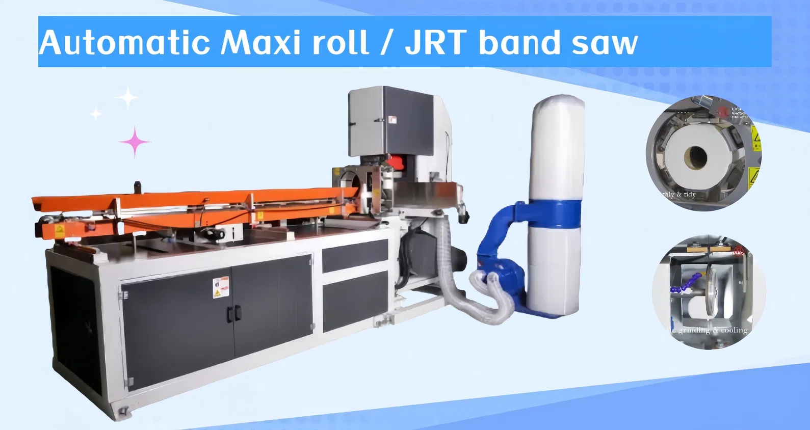 Mesin Potong Gulungan Gergaji Pita Maxi JRT / HRT Industri 0