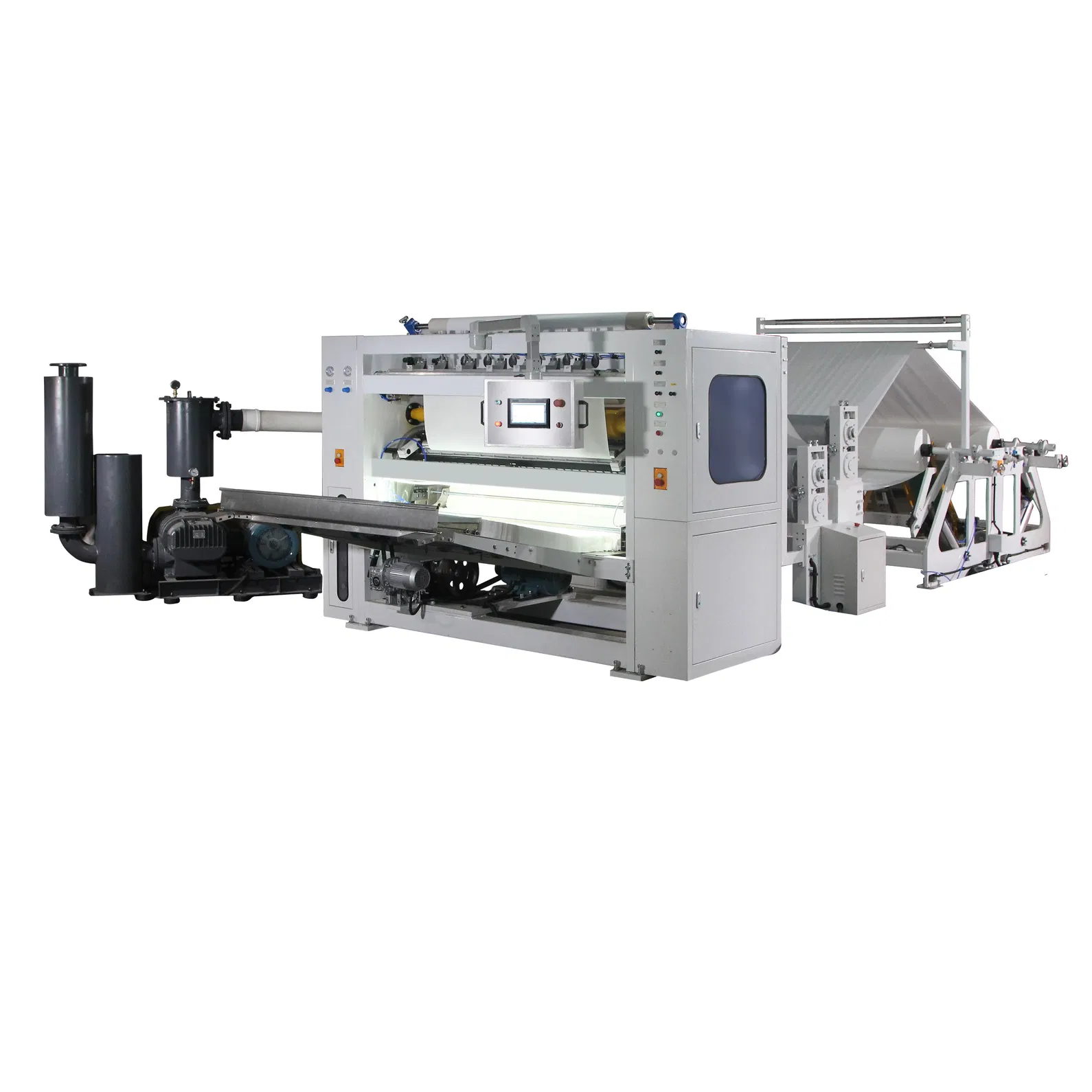 V Fold Facial Tissue Making Machine Log Saw Cutting Machine Semi Otomatis lini produksi 3