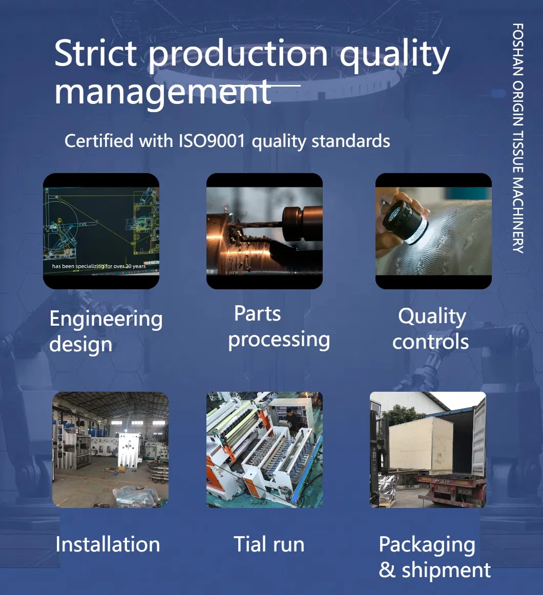 Kertas Toilet / Maxi Roll / JRT / Industrial Hand Towel Rewinder Membuat Mesin lini produksi Ekonomi 4