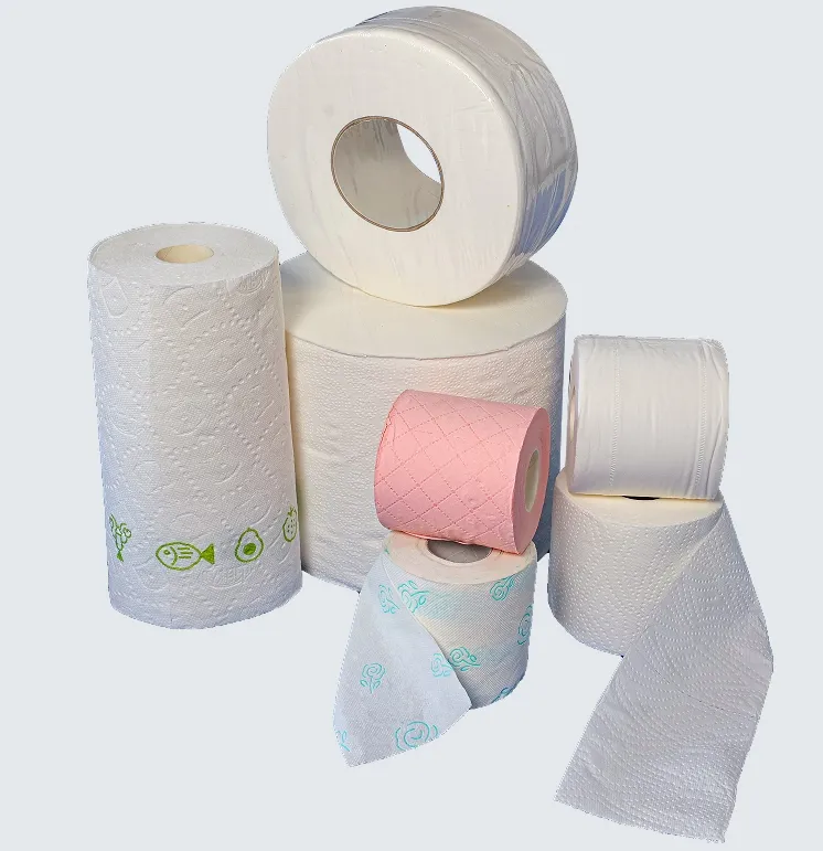 Mesin Lini Produksi Tissue Gulung Toilet, Handuk Dapur, Gulungan Maxi, Beberapa Gulungan, Pemotongan, Pengemasan 1