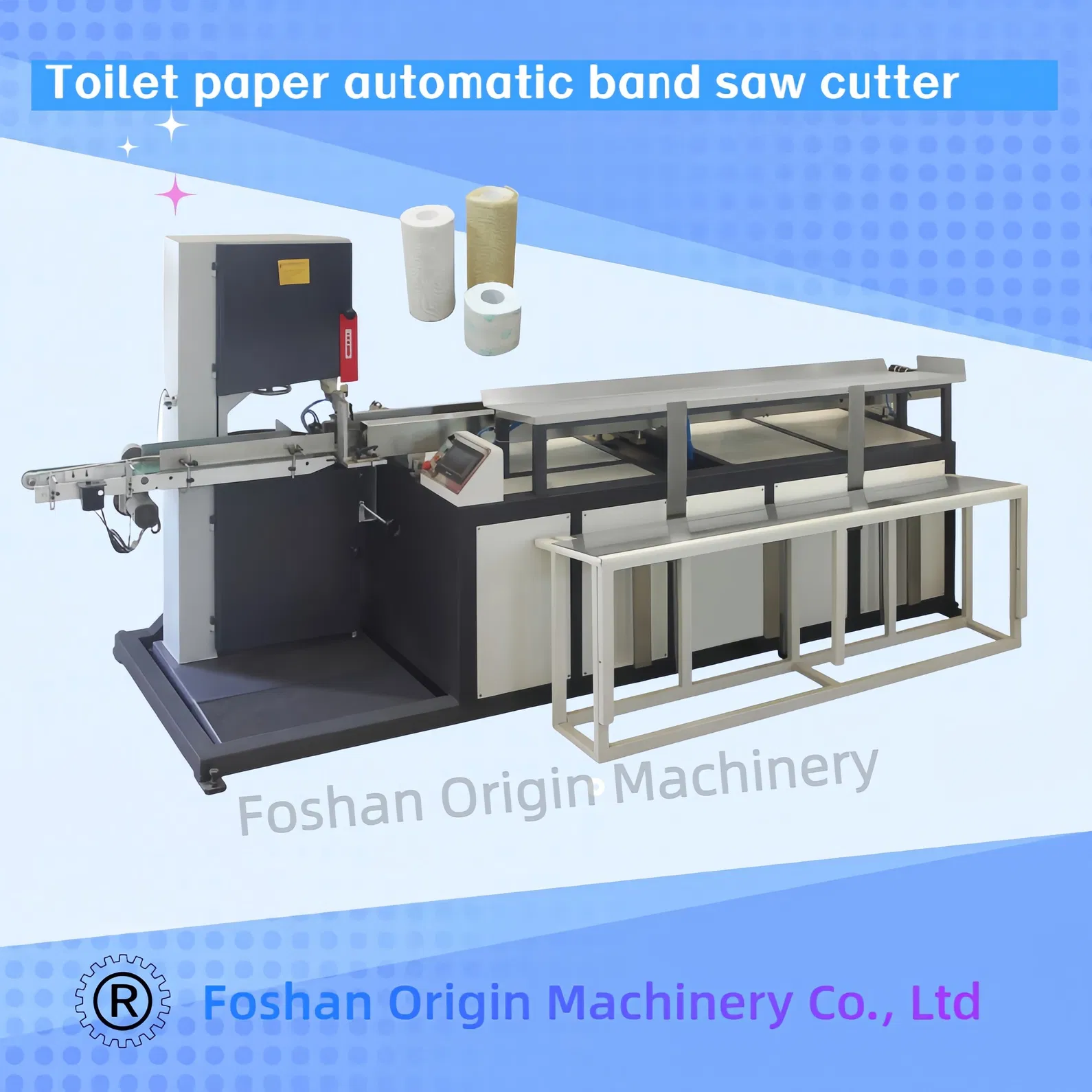 Mesin Lini Produksi Tissue Gulung Toilet, Handuk Dapur, Gulungan Maxi, Beberapa Gulungan, Pemotongan, Pengemasan 6