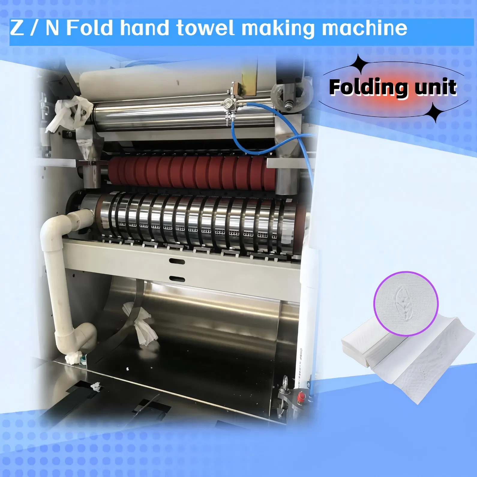 Ketahanan N Z Lipat Mesin Hand Towel Mesin Hand Towel Kertas 4